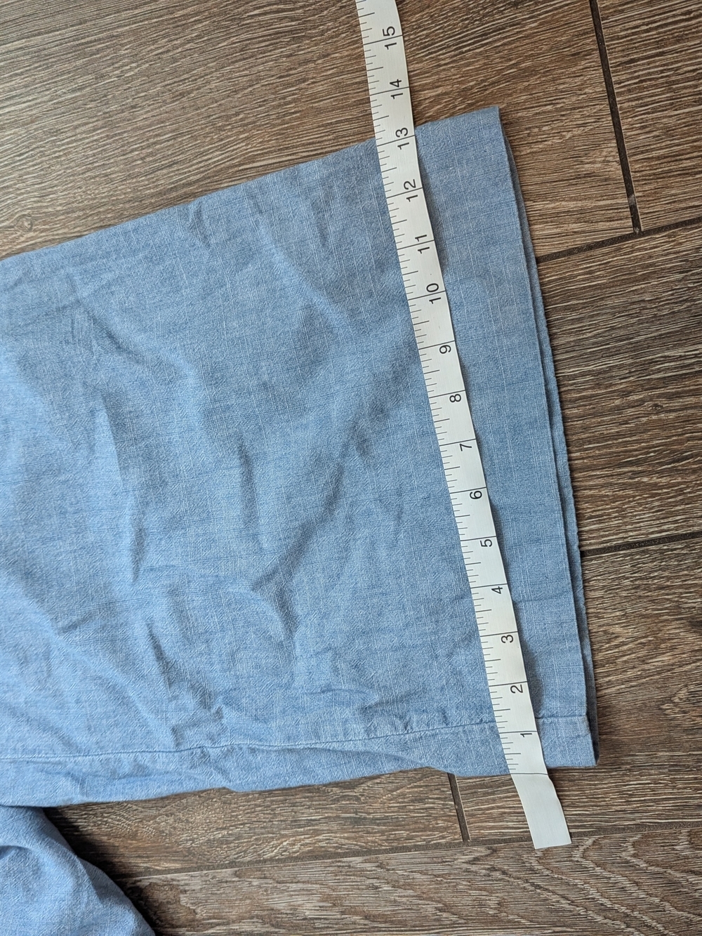 J. Crew 100% Cotton Chambray Denim Overall Jumpsuit Butter Mom Wide Leg Size 4 P - Picture 12 of 12